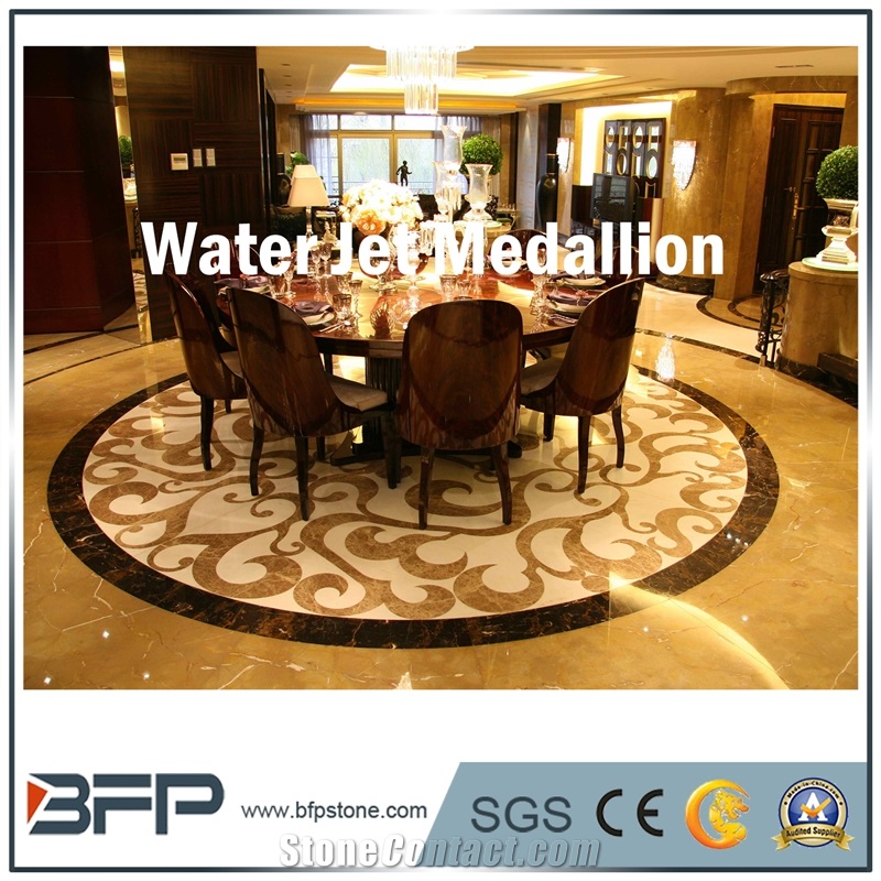 Multicolor Round Marble Medallion & Water Jet Medallion & Marble Tile for Floor Tile and Wall Tile in Hotel