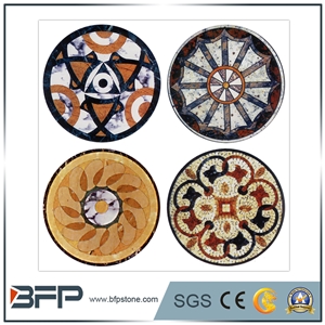 Multicolor Round Marble Medallion & Water Jet Medallion & Marble Tile for Floor Tile and Wall Tile in Hotel