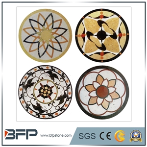 Multicolor Round Marble Medallion & Water Jet Medallion & Marble Tile for Floor Tile and Wall Tile in Hotel