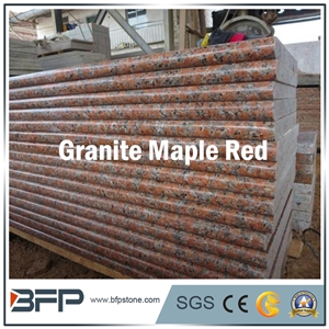 Red Granite Stair Step and Riser in Staircases