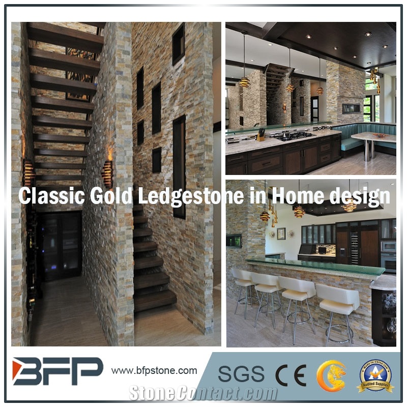 White Slate Culture Stone, Grey Ledge Stone, Slate Stacked Stone, Split Face Cultured Stone for Feature Wall