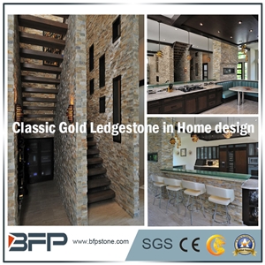 White Slate Culture Stone, Grey Ledge Stone, Slate Stacked Stone, Split Face Cultured Stone for Feature Wall