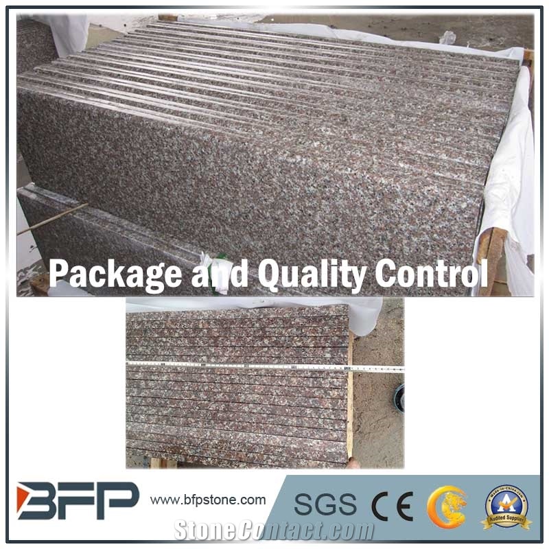 Yellow Granite Step and Riser, Yellow Granite Stair Treads