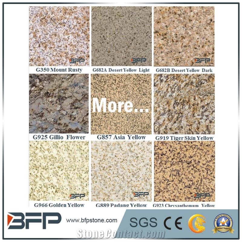 Yellow Granite Window Sill for Home Decoration