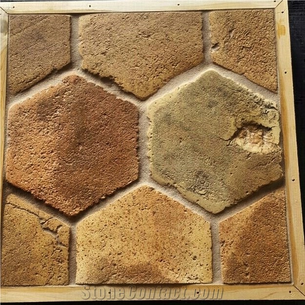 Antique Hexagon Terracotta Tiles