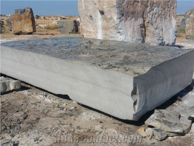 Gris Thala Grey Limestone Blocks, Tunisia Grey Limestone