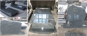 Granite Gravestone, Grey Granite Monument & Tombstone, Custom Monuments