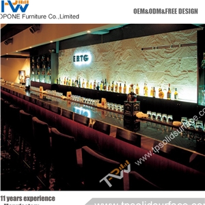 2017 Hot Modern Acrylic Solid Surface Home Bar Counter Furniture