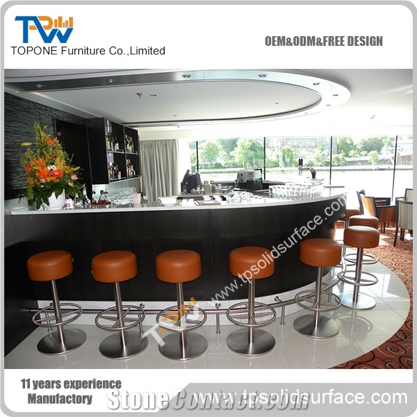 2017 Hot Modern Acrylic Solid Surface Home Bar Counter Furniture