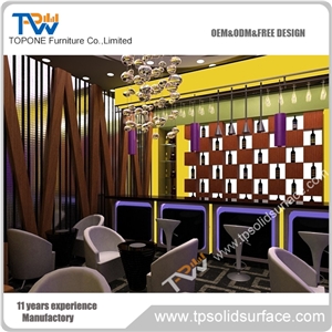 Acrylic Lighted Movable Plastic Bar Counter Top