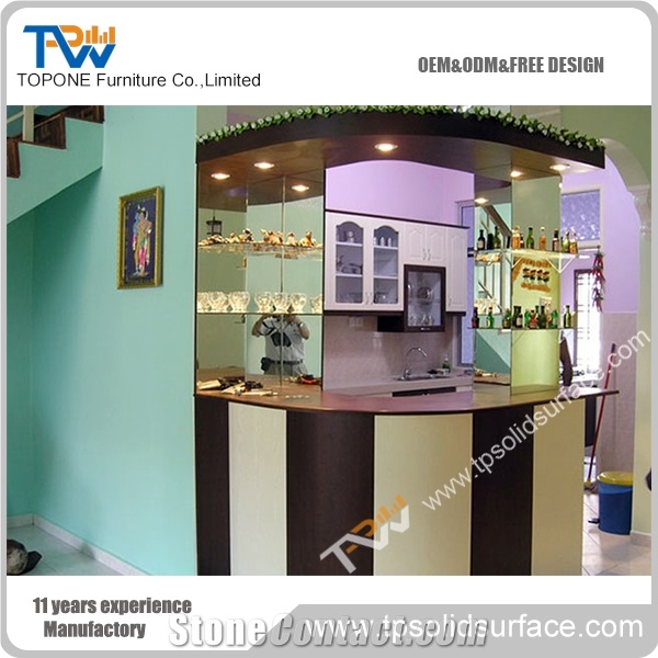 Acrylic Lighted Wine Bar Counter Top