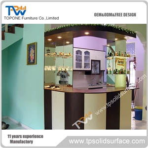 Acrylic Lighted Wine Bar Counter Top