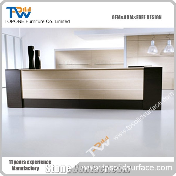 Acrylic Office Beauty Popular Salon Reception Counter Reception Table Design