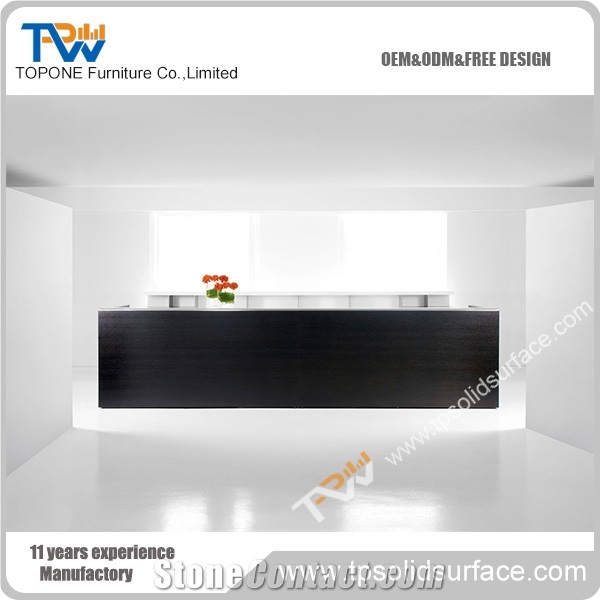 Acrylic Office Beauty Popular Salon Reception Counter Reception Table Design