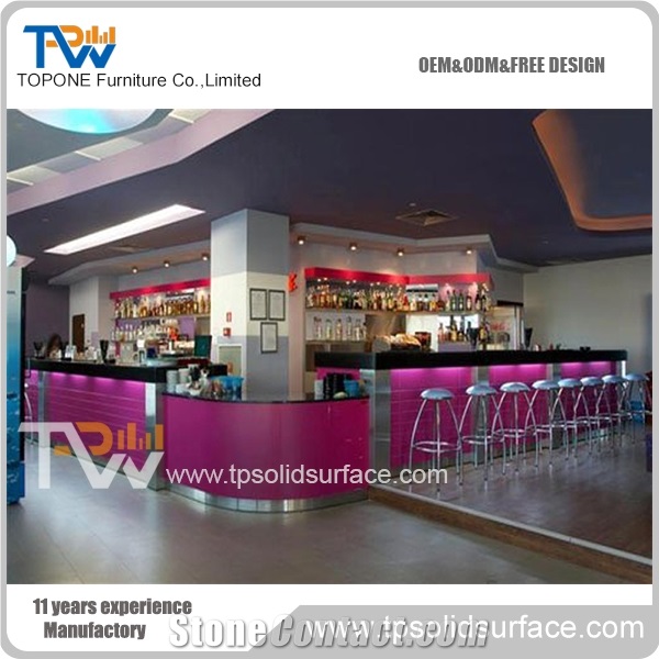 Acrylic Solid Surface Bar Counter Aquarium Fish Tank Furniture for Home