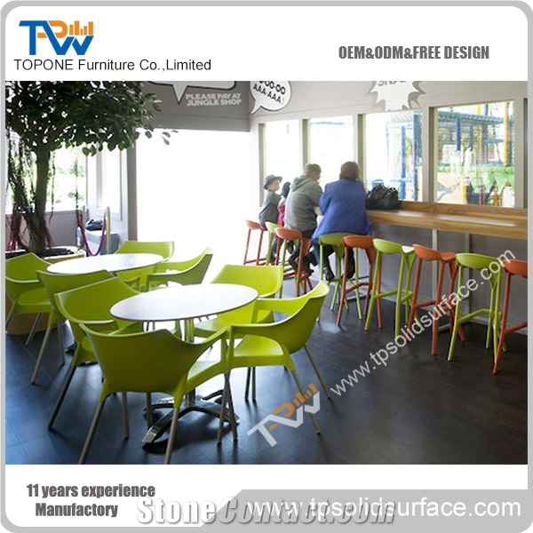 Artificial Marble Stone Factory Supply Restaurant Table Tops, Marble Stone Desk Top for Restuarnt Table