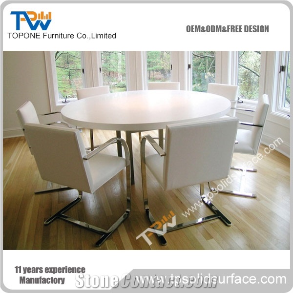 Artificial Marble Stone Factory Supply Restaurant Table Tops, Marble Stone Desk Top for Restuarnt Table