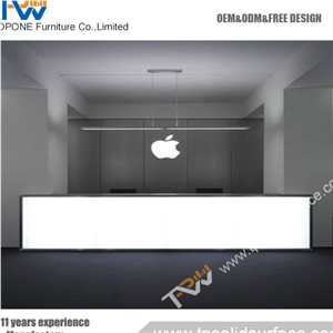 China Gold Supplier High-Ranking Cheap Reception Desk Display Case