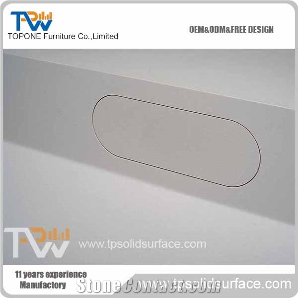 Chinese Factory Supply Solid Surface White Color L Shape Bar Counter for Restaurant, Led Light Restaurant Bar Counter for Restuarnat Furniture