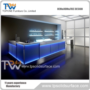 Commercial Artificial Marble Bar Counter for Sale
