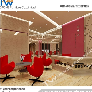 Contemporary Oval Gym Reception Desk