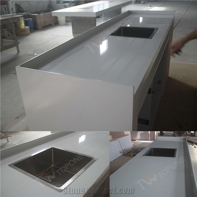 Factory Supply Custom Design Solid Surface Kitchen Cabinets Design for Sale