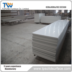 Factory Wholesale 12mm Pure White Artificial Stone Marble Slabs