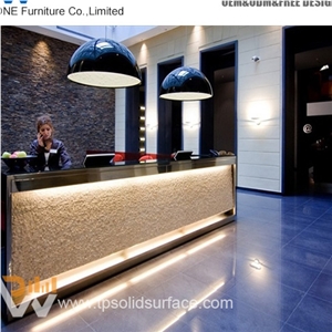 Glass Portable Reception Desk Pictures
