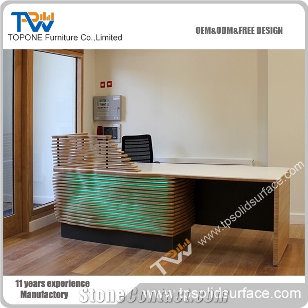 Glass Portable Reception Desk Pictures