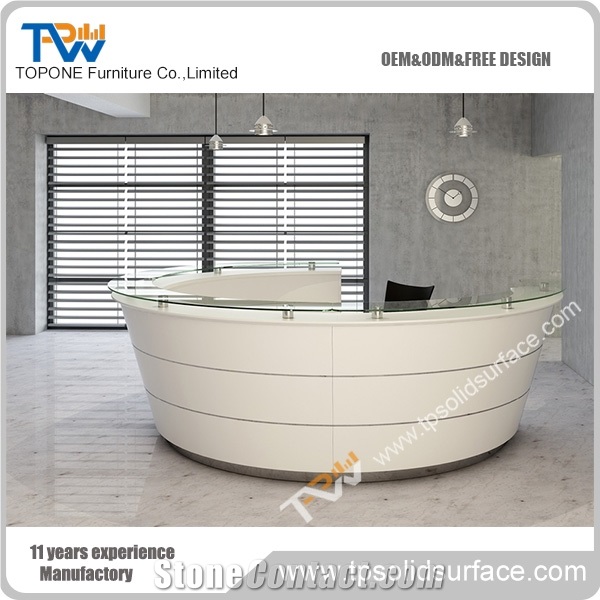 Led Prefab Clinic Reception Desk