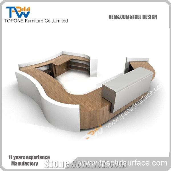 Led Prefab Clinic Reception Desk