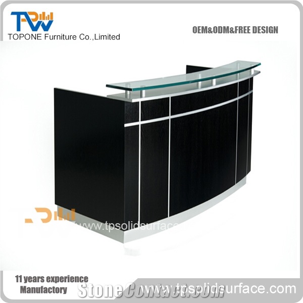 Linear Long Shape Solid Surface/Man-Made Stone Artificial Marble Long Acrylic Computer Desk