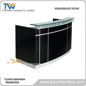 Linear Long Shape Solid Surface/Man-Made Stone Artificial Marble Long Acrylic Computer Desk