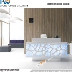 Man-Made Stone European Reception Desk Beauty Salon Reception Counter