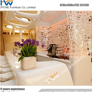 Modern Acrylic Translucent Stone Bar Counter Used Nightclub Furniture