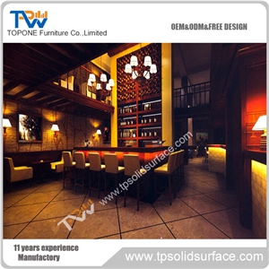 Modern Acrylic Translucent Stone Wine Bar Counter Nightclub Table