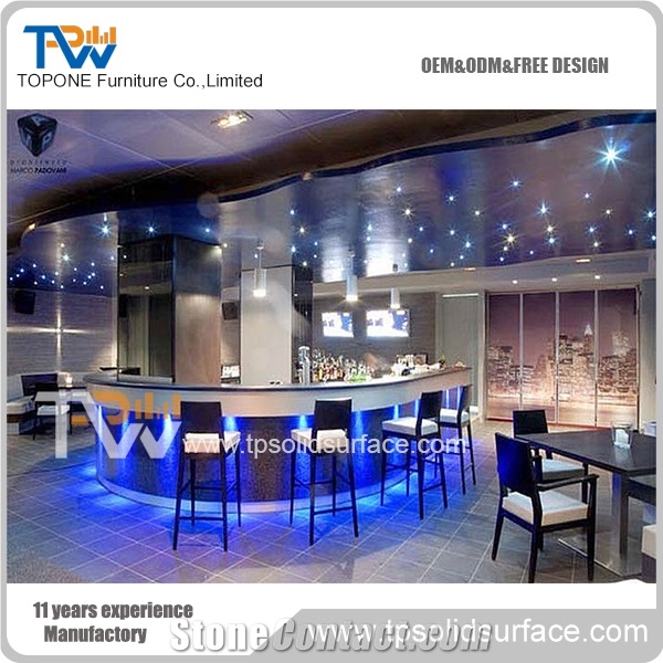 Modern Wine Bar Counter Led Bar Furniture