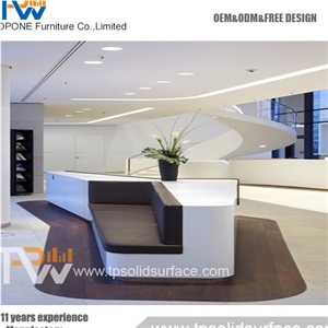 Newest Supreme Quality Oval Reception Counter Desk