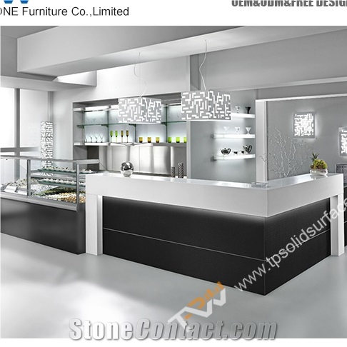 Popular Acrylic Solid Surface Led Light Wine Bar Counter Table Furniture