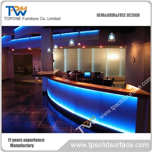 Solid Surface Artificial Marble Stone Fashion Design Modern Decoration Coffee Bar Counters for Sale
