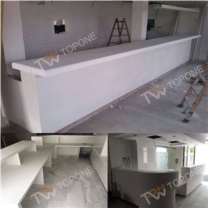 Straight Shape Factory Price White Office Reception Desk with Artificial Marble Stone Table Top Design, Corian Acrylic Solid Surface Reception Counter Table Tops Design for Sale Straight Shape Factory Price White Office Reception Desk with Artificial Marble Stone Table Top Design, Corian Acrylic Solid Surface Reception Counter Table Tops Design for Sale