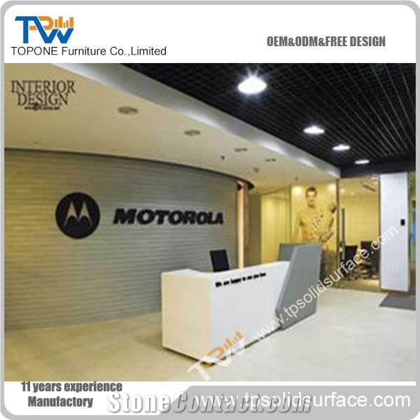 Strd-026 Solid Surface/Artificial Marble Beauty Salon Counter Design