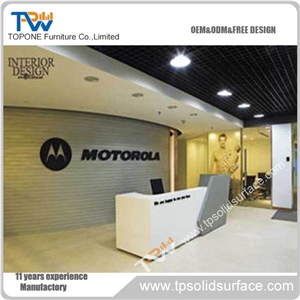 Strd-026 Solid Surface/Artificial Marble Beauty Salon Counter Design