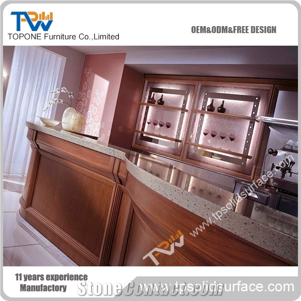 Top Quality Artificial Marble Stone Bar Counter Price