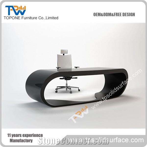 Topone High Quality Wholesale Office Custom Furniture Utive Office Acrylic Table
