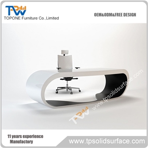 Topone High Quality Wholesale Office Custom Furniture Utive Office Acrylic Table