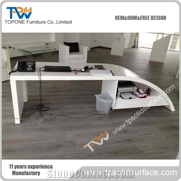 Topone High Quality Wholesale Office Custom Furniture Utive Office Acrylic Table