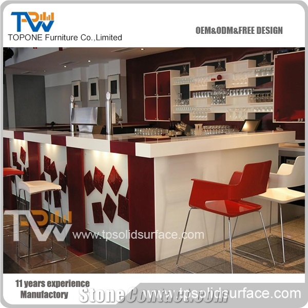 U Shape Acrylic Bar Counter Top for Sale for Night Club