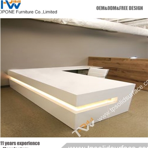 Wholesale Best Belling Quality Curved Modern Reception Desk