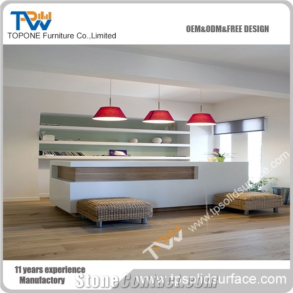 Wholesale Best Belling Quality Curved Modern Reception Desk